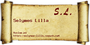 Selymes Lilla névjegykártya